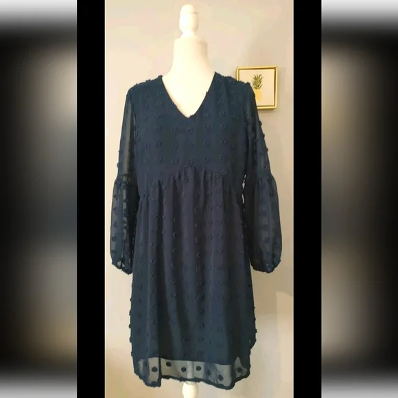 Miholl dress Women V Neck Long Sleeve Style Flowy Summer Size Small Good Cond - Picture 5 of 9